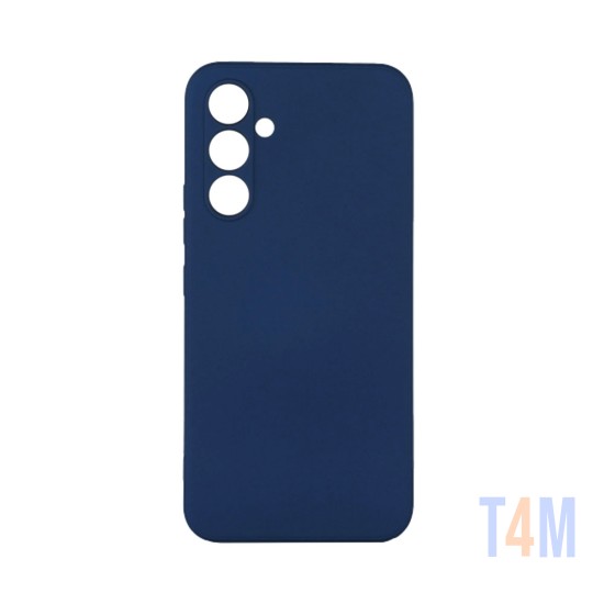 Silicone Case with Camera Shield for Samsung Galaxy A54 5G Dark Blue